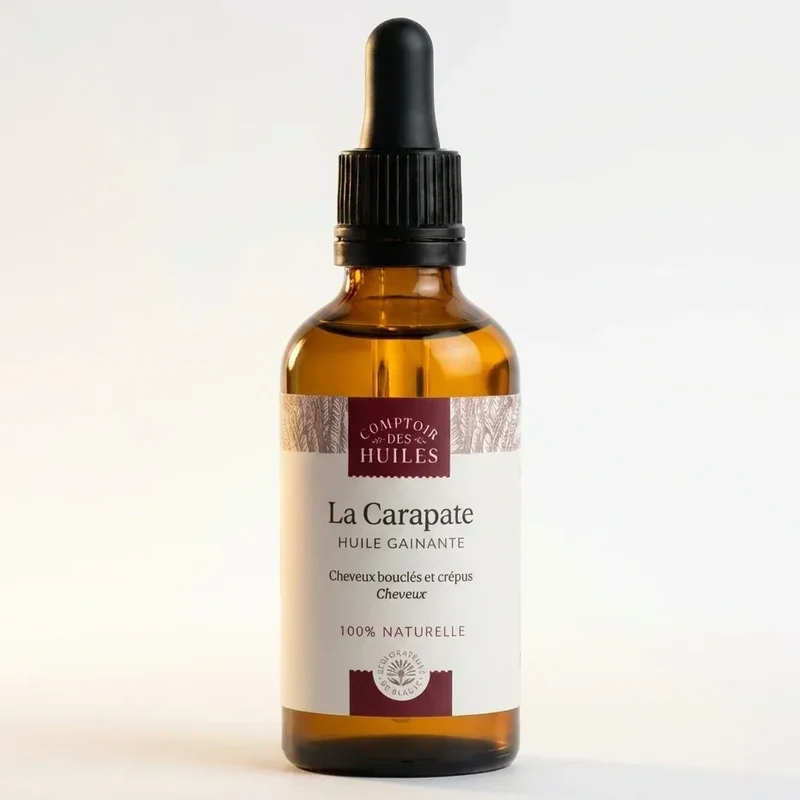 Huile de Carapate Bio (Ricin Noir) 50ml - Gainante & Fortifiante - Comptoir des Huiles