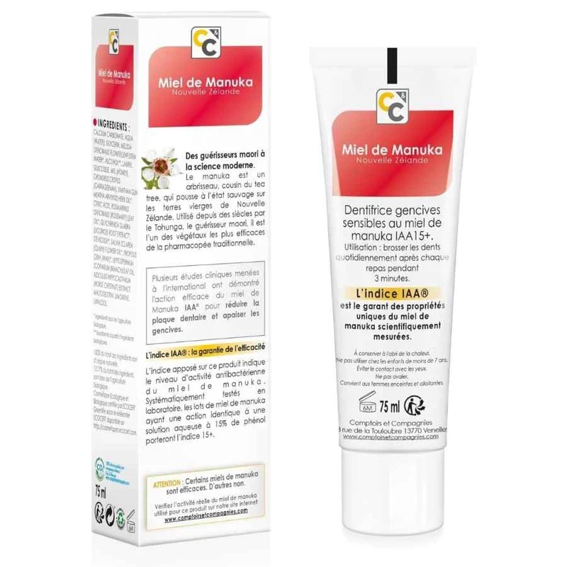 Dentifrice Bio au Miel de Manuka pour Gencives Sensibles - Comptoirs et compagnies