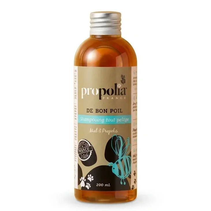 Shampoing Naturel pour Chien - Tout Pelage - Miel et Propolis - Propolia