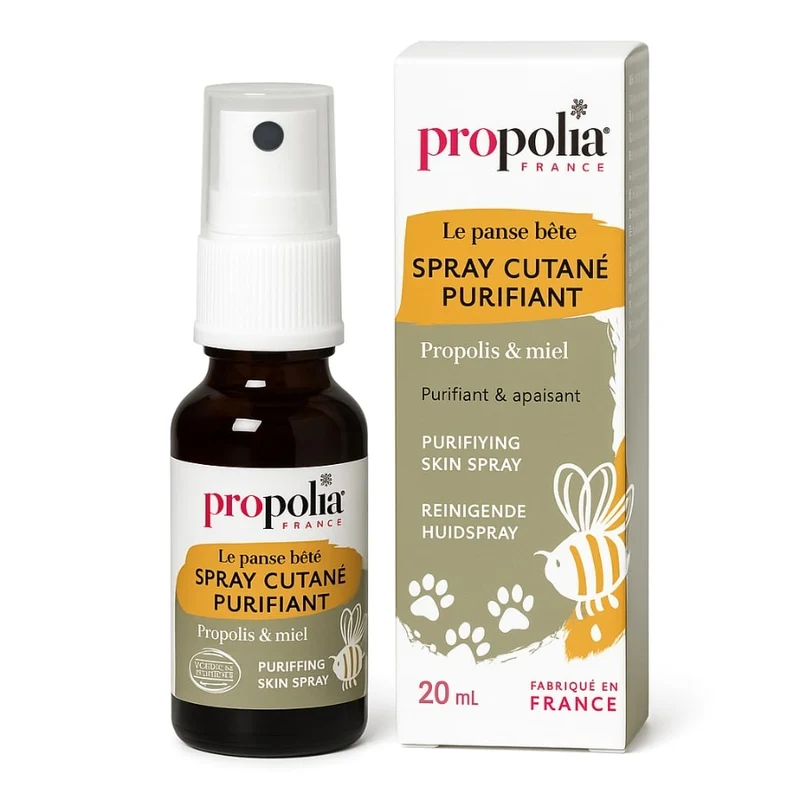 Spray Cutané 100% Naturel - Purifie & Apaise - Chien et Chat - 20ml - Propolia