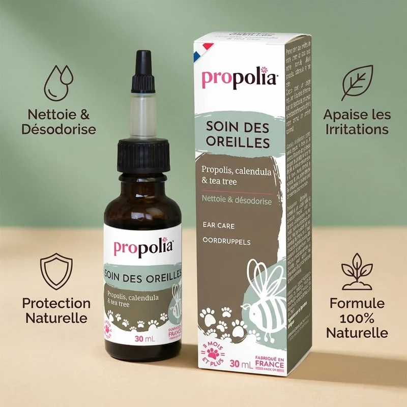Soin des Oreilles pour Animaux - 30 ml - Propolia