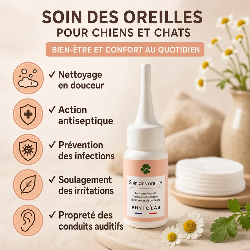 Soin des oreilles pour Chien et Chat - 30 ml - Phyto'Lab