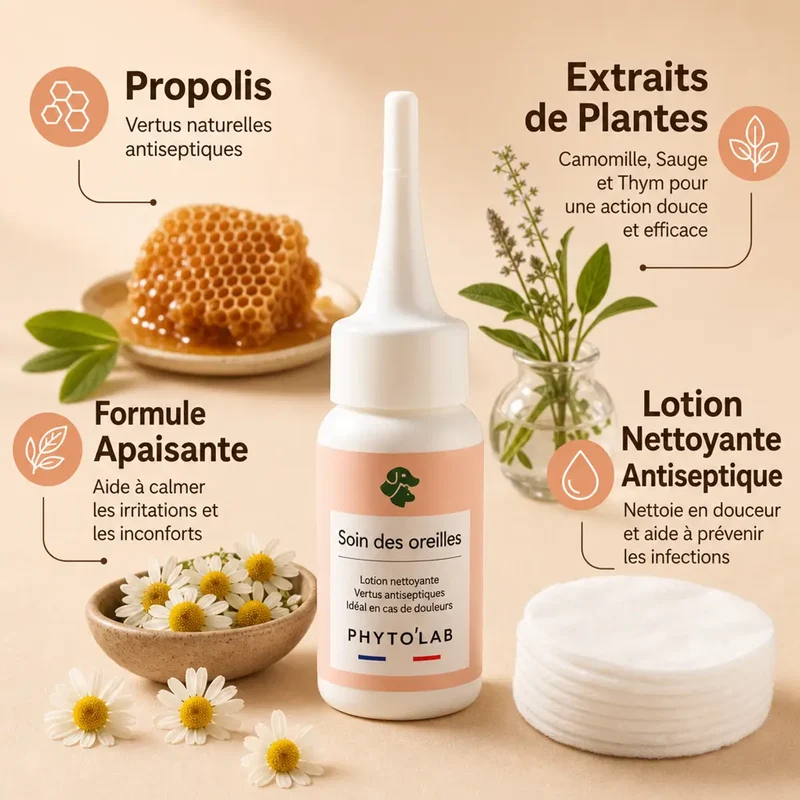 Soin des oreilles pour Chien et Chat - 30 ml - Phyto'Lab