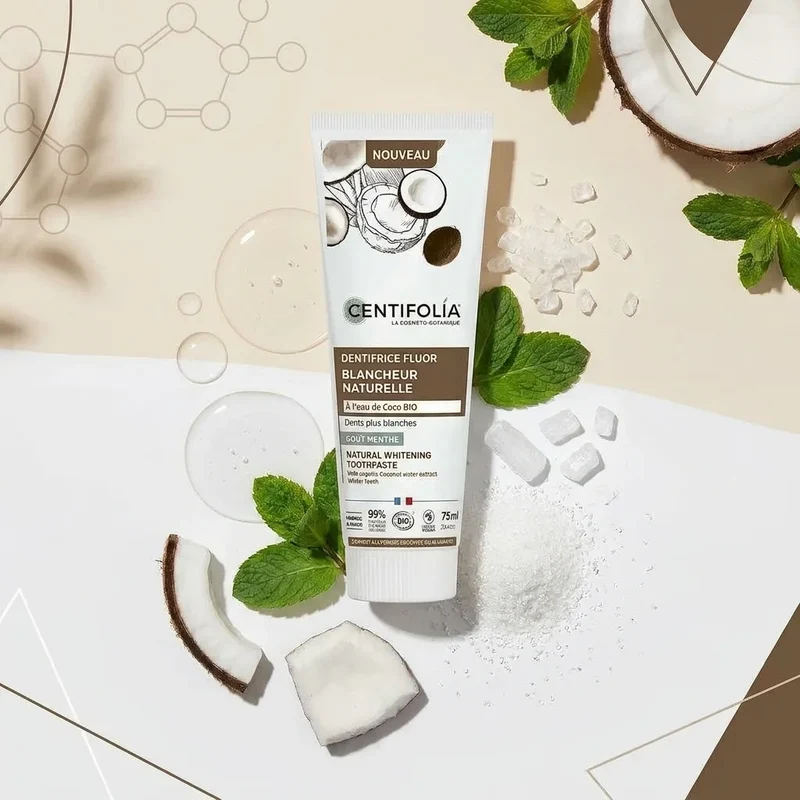 Dentifrice Fluor Blancheur Naturelle - 75ml - Centifolia