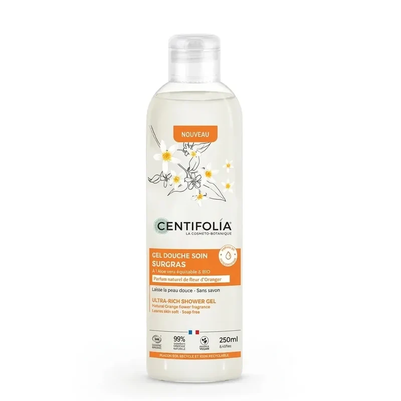 Gel Douche Surgras Parfum Fleur d'Oranger - 250ml - Centifolia