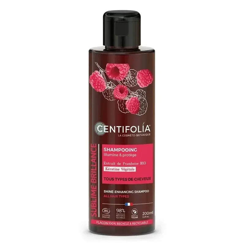 Shampoing Brillance Bio au Vinaigre de Framboise - Centifolia