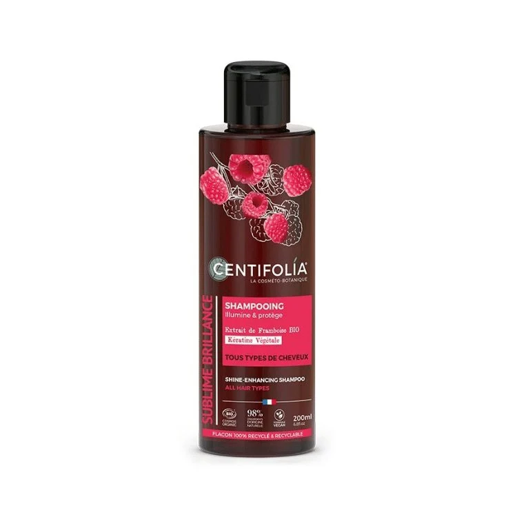 Shampoing Brillance Bio au Vinaigre de Framboise - Centifolia