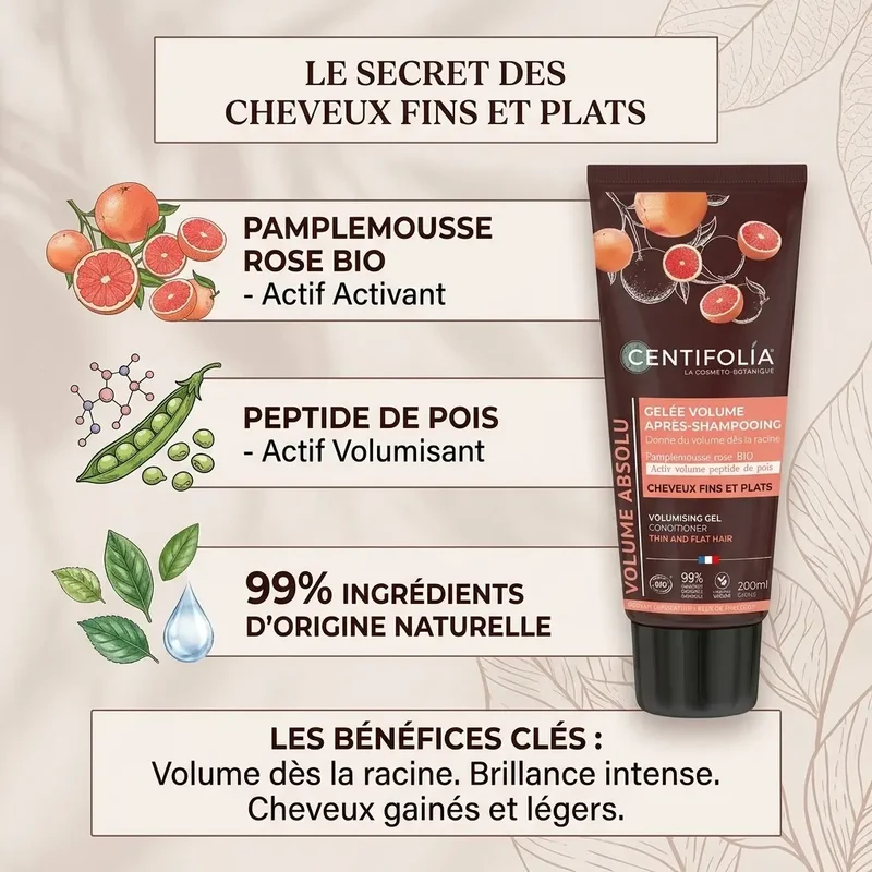 Gelée Volume Après-Shampooing - 200ml - Centifolia