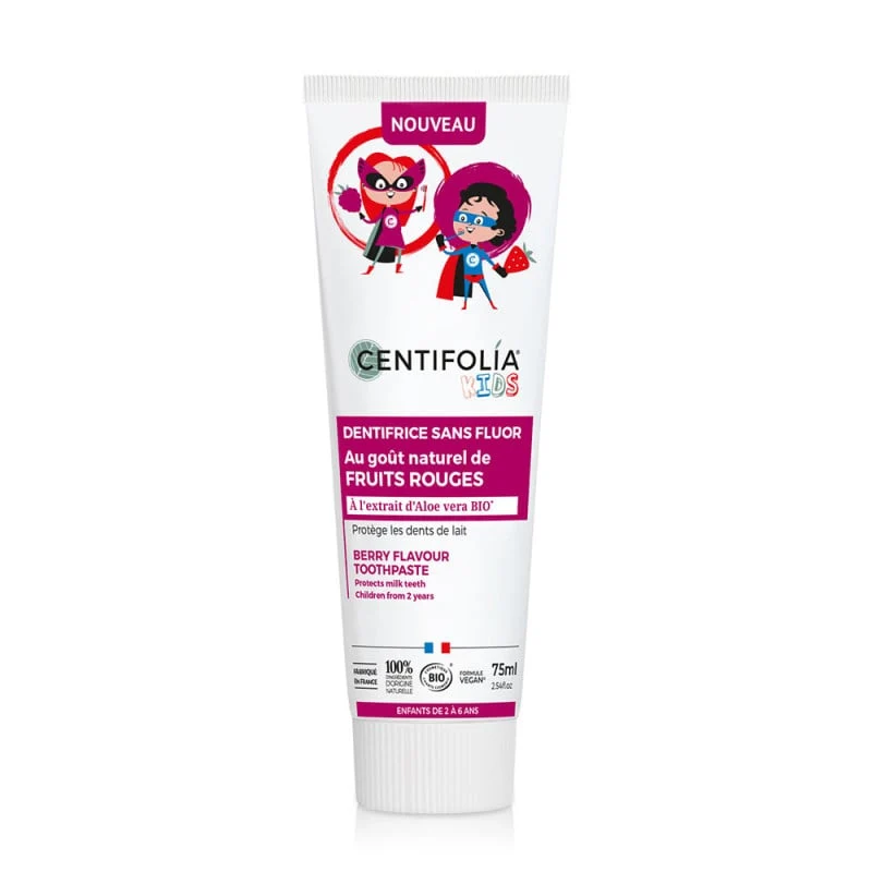 Dentifrice Fruits Rouges Enfants - 75ml - Centifolia