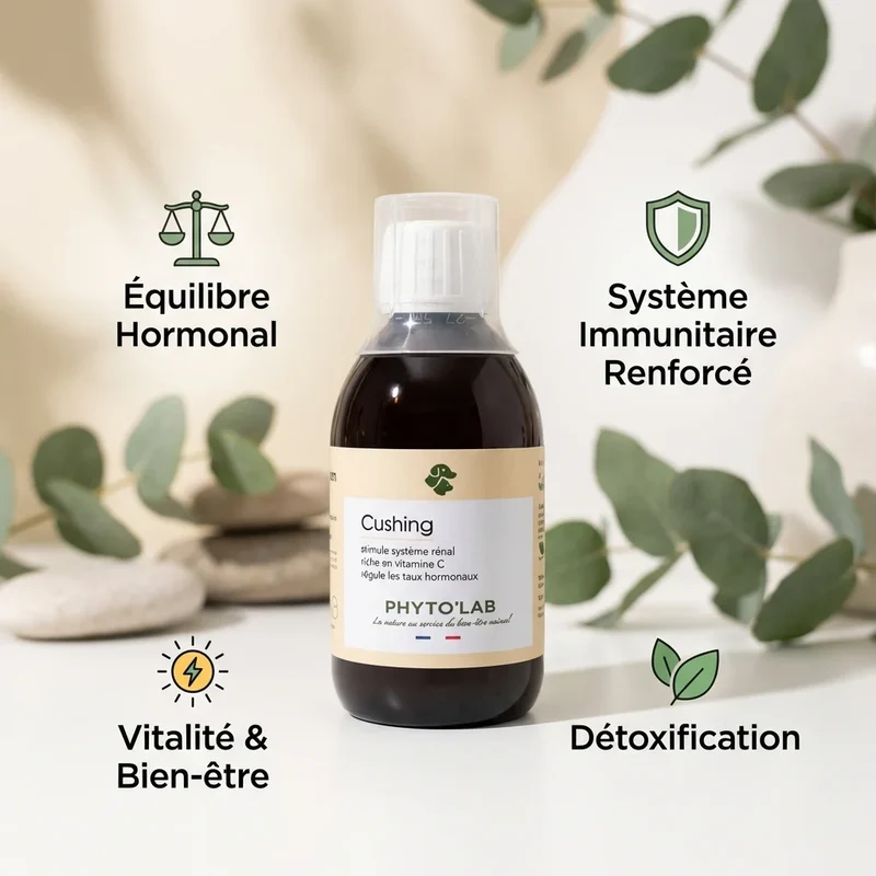 Cushing Dogs 250ml - Traitement Naturel Maladie de Cushing - Phyto'Lab