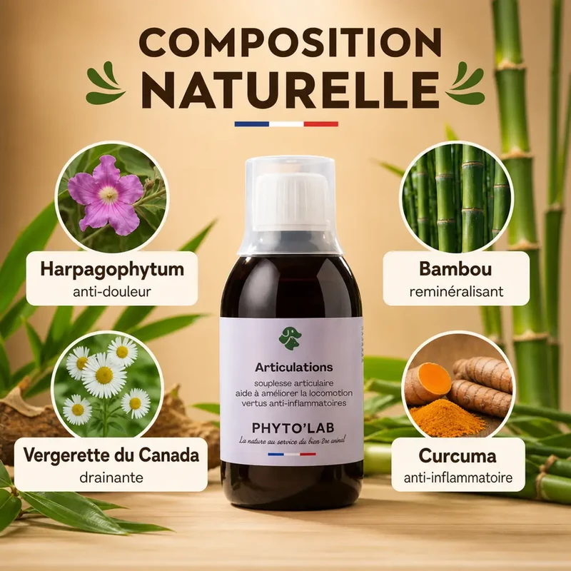 Articulations - Arthrose et Rhumatisme Chien et Chat - 250ml - Phyto'Lab