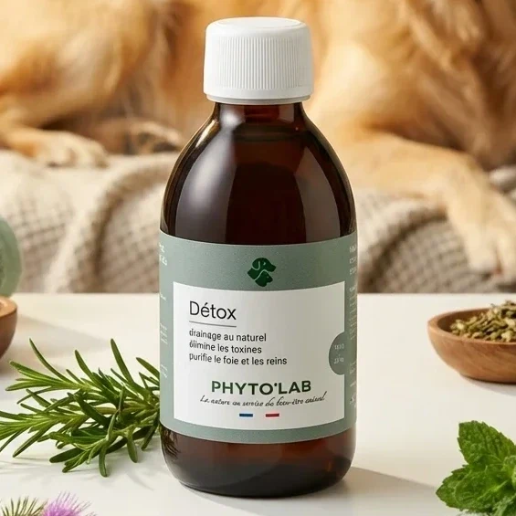 Detox Chien & Chat - Soutien du Foie et des Reins - 250ml - Phyto'Lab