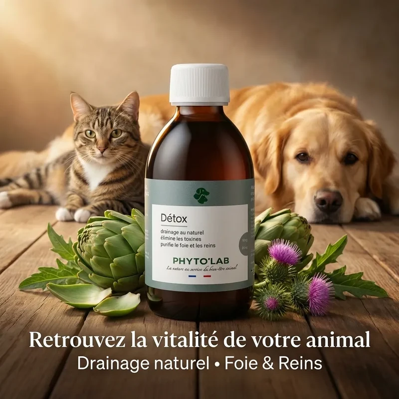 Detox Chien & Chat - Soutien du Foie et des Reins - 250ml - Phyto'Lab