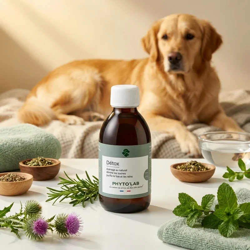 Detox Chien & Chat - Soutien du Foie et des Reins - 250ml - Phyto'Lab