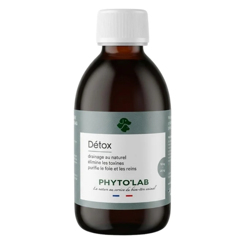 Detox Chien & Chat - Soutien du Foie et des Reins - 250ml - Phyto'Lab