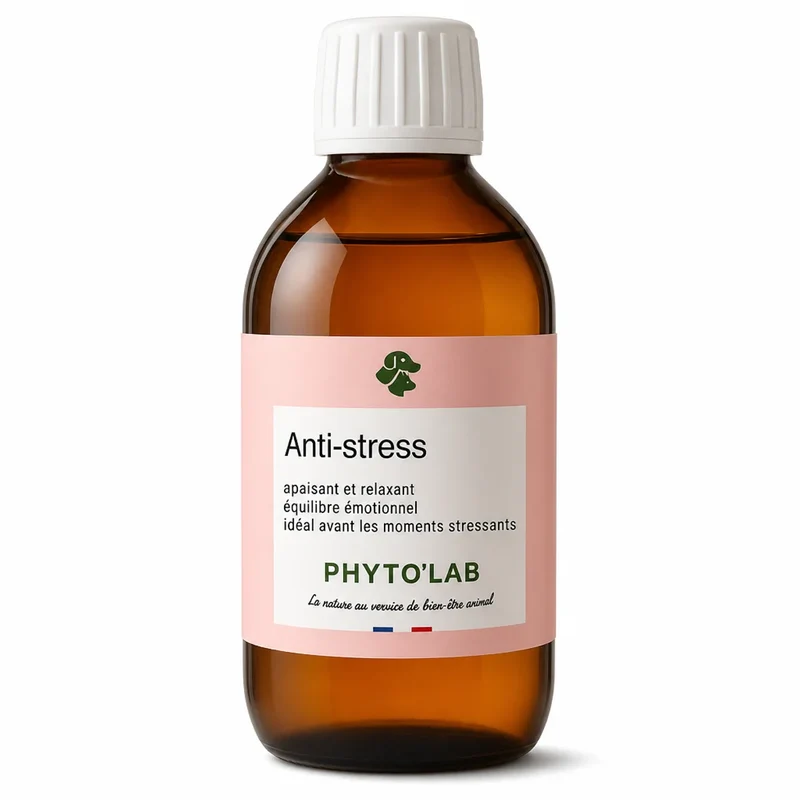 Sirop Anti-Stress Chien Chat 250ml - Calme & Apaise - Phyto'Lab