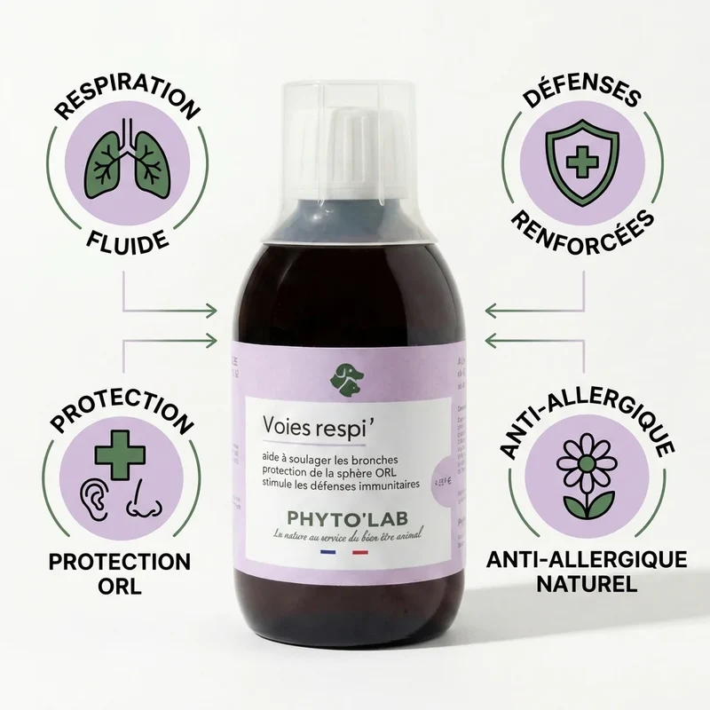 Voies Respi' Chien Chat 250ml - Apaise et Libère - Phyto'Lab