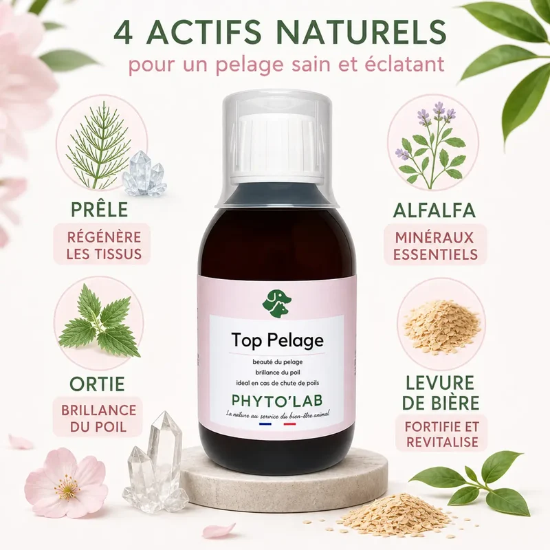 Top Pelage - Chien et Chat - Brillance du Poil - 250ml - Phyto'Lab