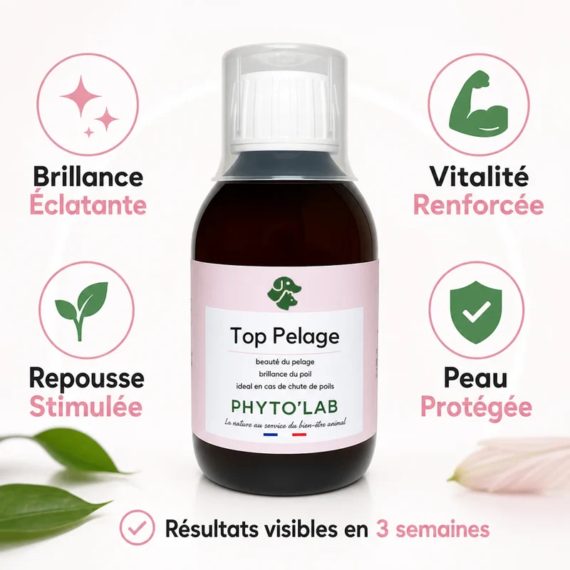 Top Pelage - Chien et Chat - Brillance du Poil - 250ml - Phyto'Lab