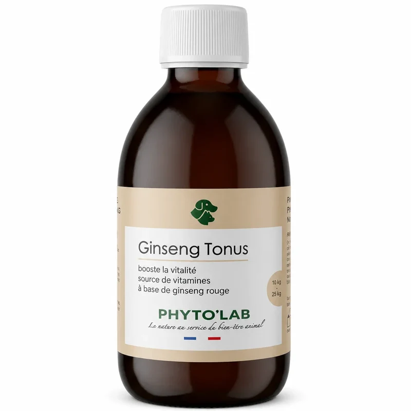 Ginseng Tonus Chien & 10-25 kg - Force et Tonus - 250ml - Phyto'Lab