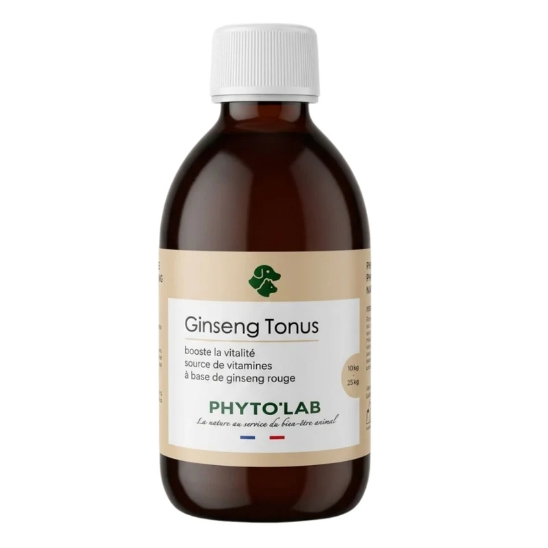 Ginseng Tonus Chien & 10-25 kg - Force et Tonus - 250ml - Phyto'Lab