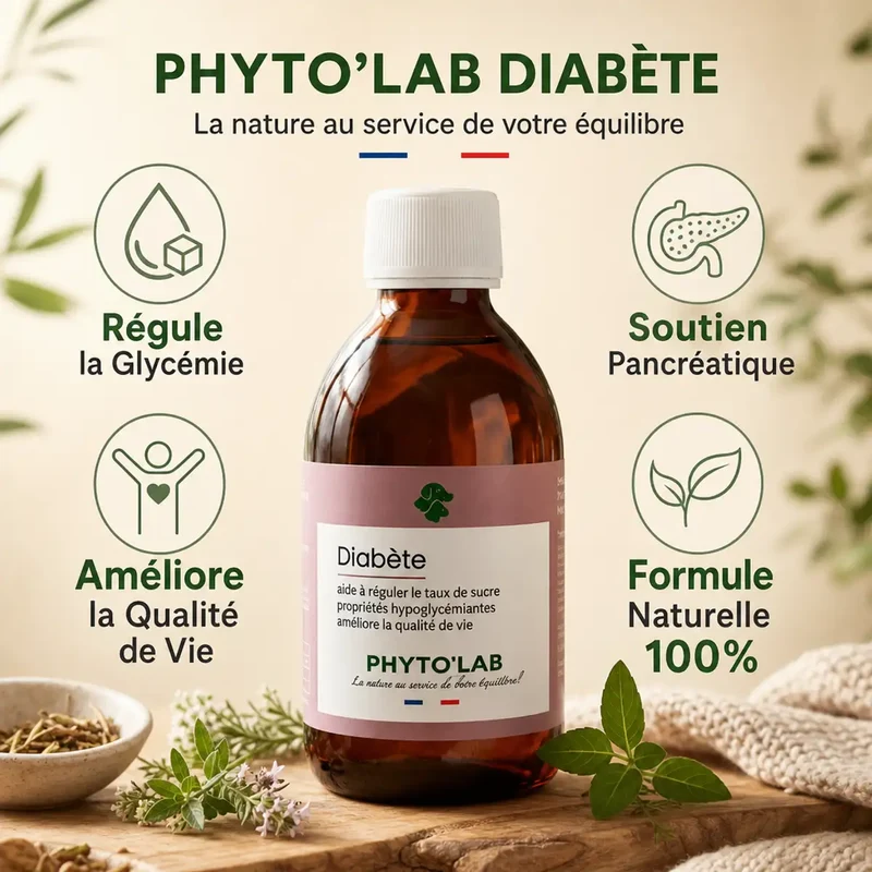 DIABETE - Complément Naturel pour Chiens et Chats Diabétiques - Phyto'Lab