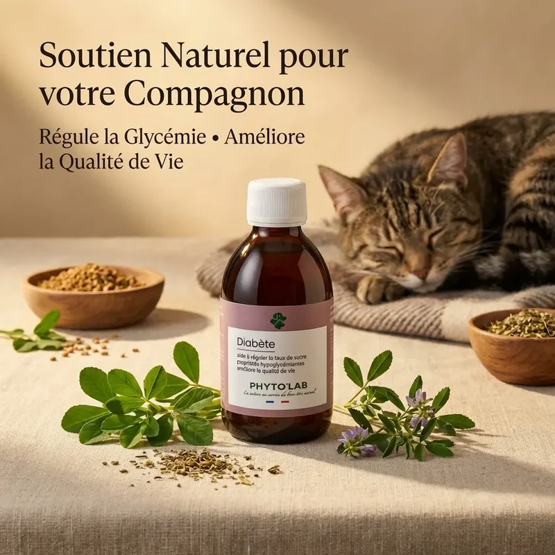 DIABETE - Complément Naturel pour Chiens et Chats Diabétiques - Phyto'Lab