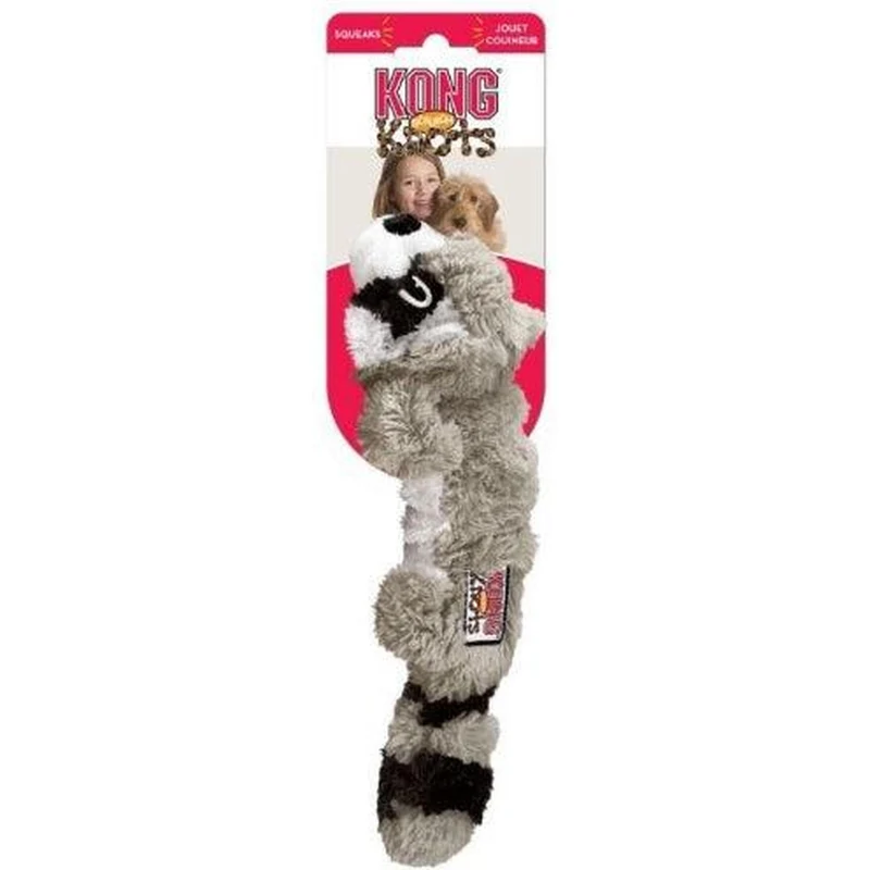 KONG Scrunch Knots Jouet Peluche Réaliste pour Chien Taille Moyenne/Grande