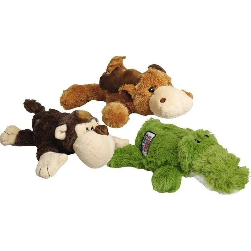 KONG Cozie Naturals Jouet en peluche pour chien moyen Coloris assortis