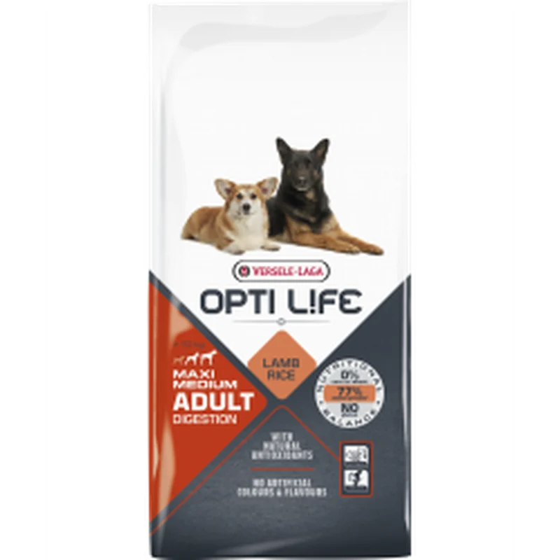 Opti Life Adult Digestion Medium & Maxi Agneau et Saumon 12,5kg