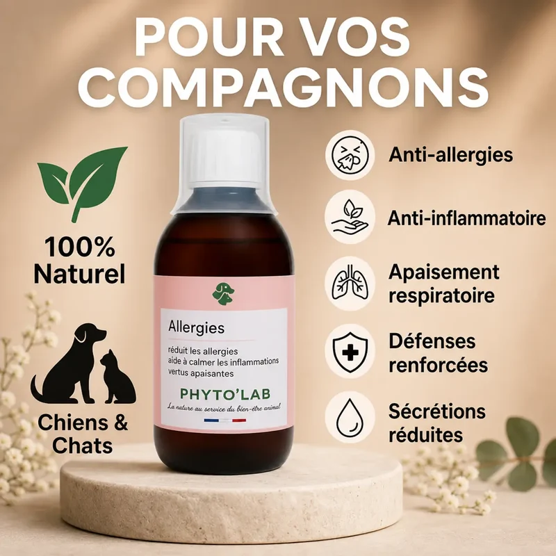 Allergies - Traitement Allergies Chien Chat - 200 ml - Phyto'Lab