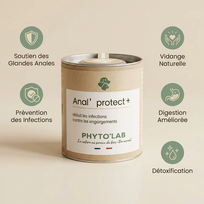 Anal' Protect + - Santé des Glandes Anales Chien - 90 gélules - Phyto'Lab