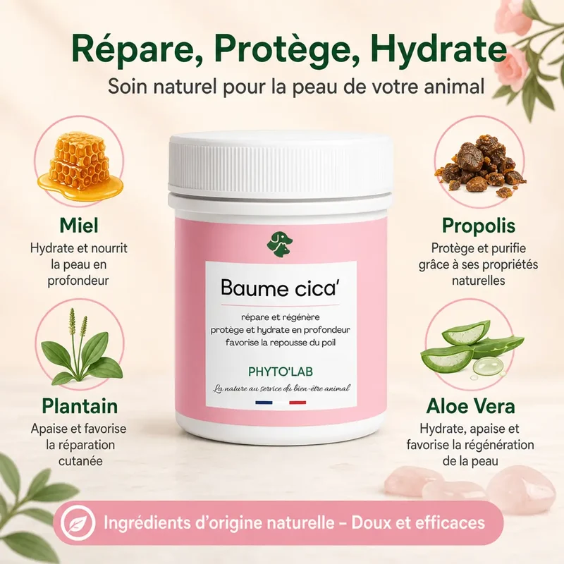 Baume Cica' - Coussinets et Plaies Chien & Chat - 80g - Phyto'Lab