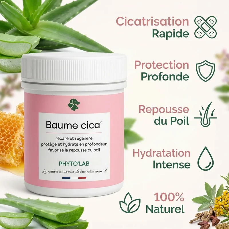 Baume Cica' - Coussinets et Plaies Chien & Chat - 80g - Phyto'Lab