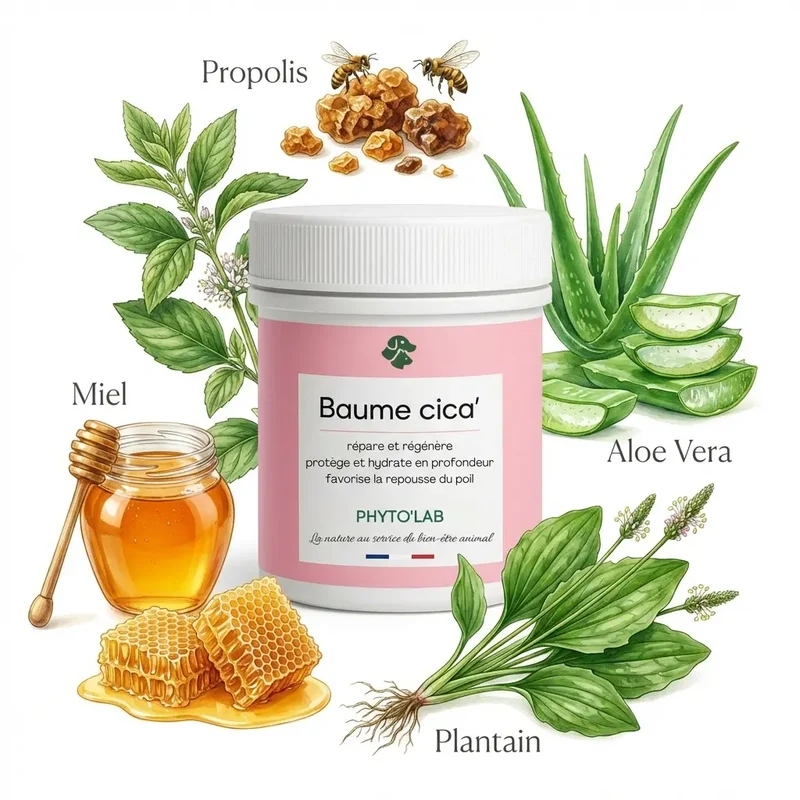 Baume Cica' - Coussinets et Plaies Chien & Chat - 80g - Phyto'Lab