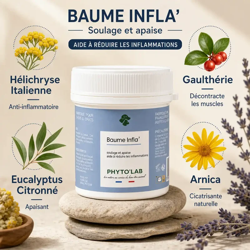 Baume inflammatoire - Muscles et Articulations Chien et Chat - 80g - Phyto'Lab