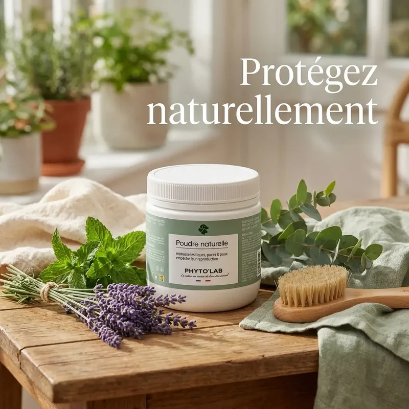 Poudre Noire Naturelle - Anti-Puces et Tiques - 350 g - Phyto'Lab