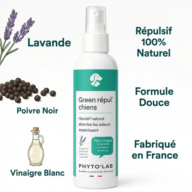 Green Repul' Chiens - Répulsif Naturel à la lavande - 250ml - Phyto'Lab