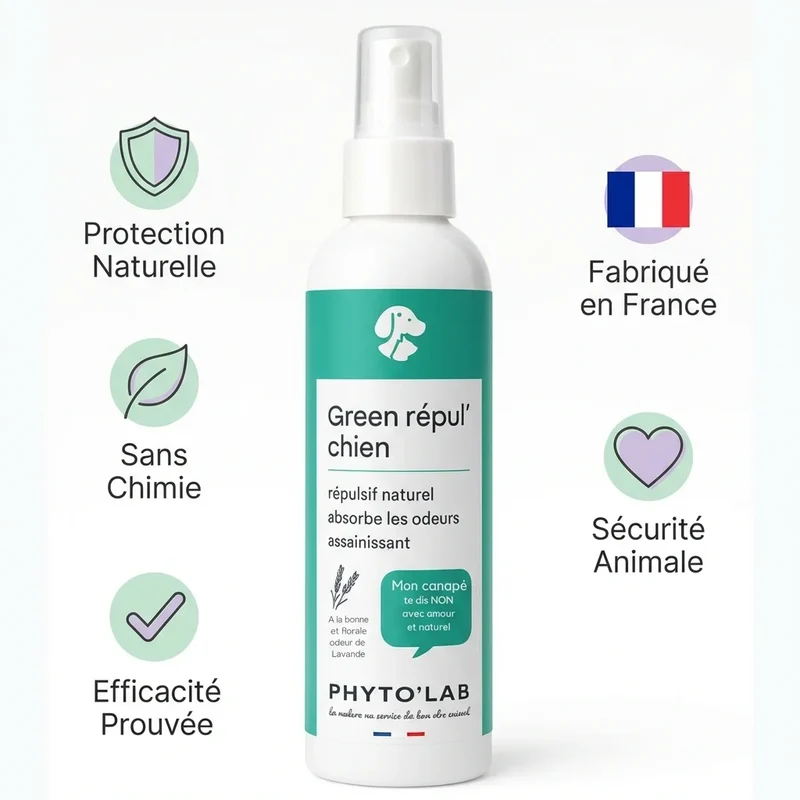 Green Repul' Chiens - Répulsif Naturel à la lavande - 250ml - Phyto'Lab