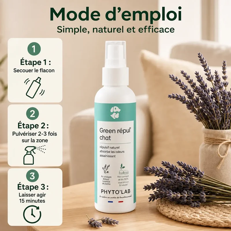 Green Repul' - Répulsif Naturel Chats - 250ml - Phyto'Lab