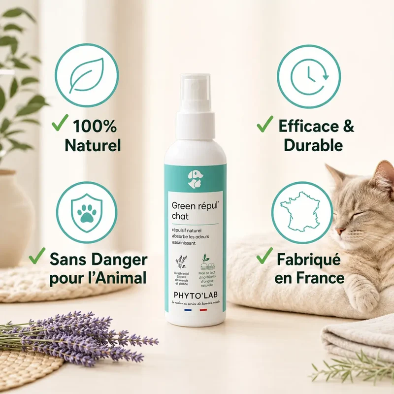 Green Repul' - Répulsif Naturel Chats - 250ml - Phyto'Lab