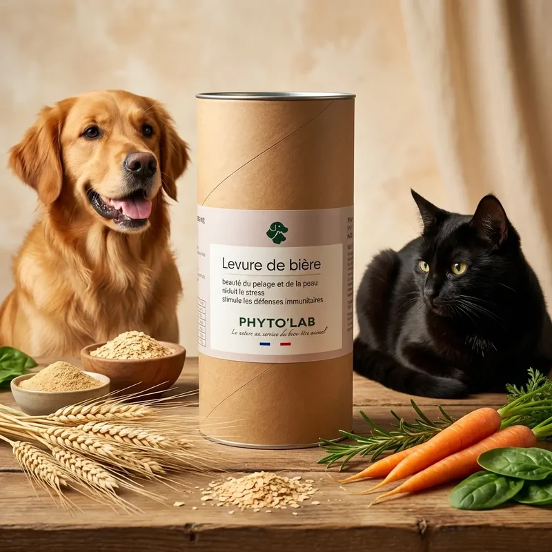 Levure de Bière - Chien & Chat - Santé du poil - 180g - Phyto'lab