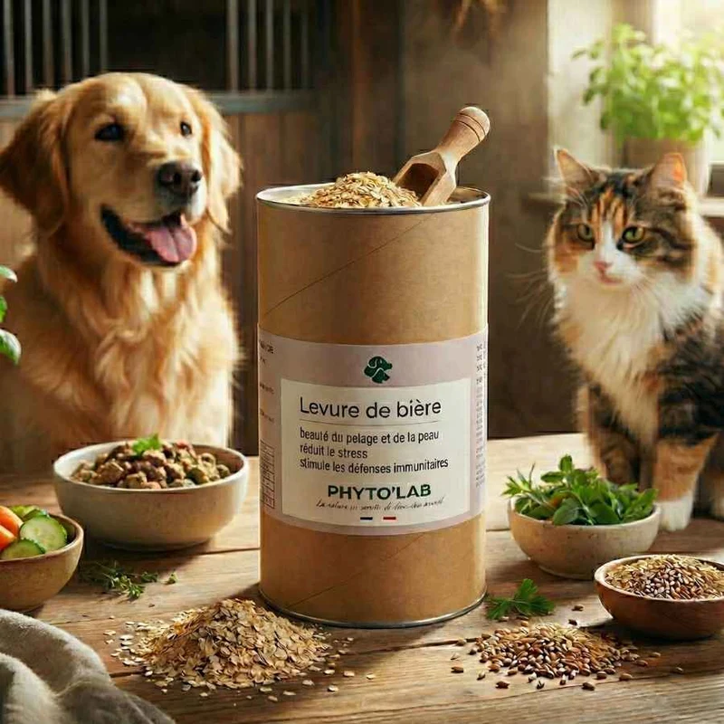 Levure de Bière - Chien & Chat - Santé du poil - 180g - Phyto'lab