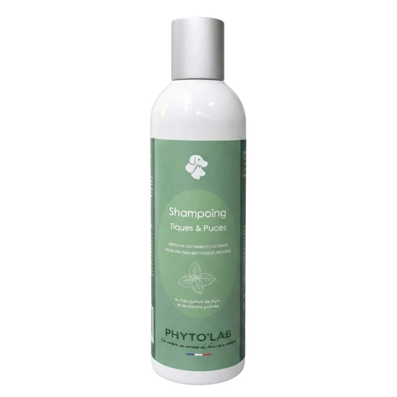 Shampoing Chien et Chat - Tiques & Puces - 250ml - Phyto'Lab