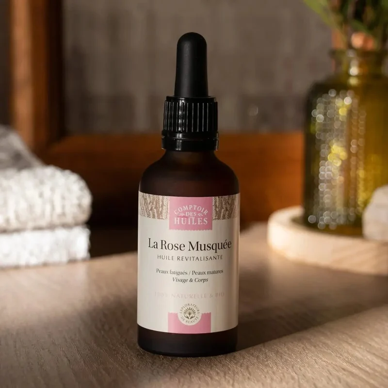 Huile de Rose Musquée Bio - Revitalisante - 50ml - Comptoir des huiles