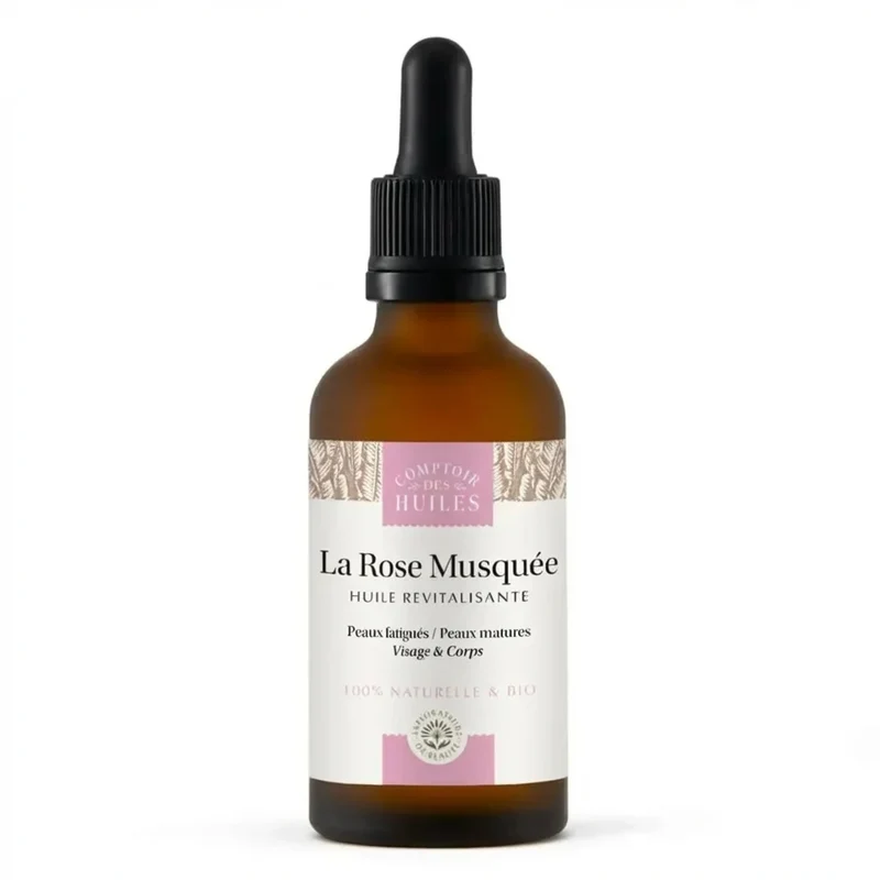 Huile de Rose Musquée Bio - Revitalisante - 50ml - Comptoir des huiles
