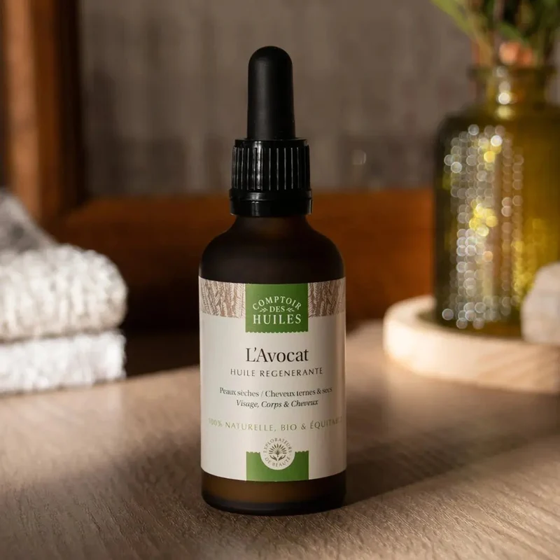 Huile d'Avocat Bio - Régénérante - 50ml - Comptoir des huiles
