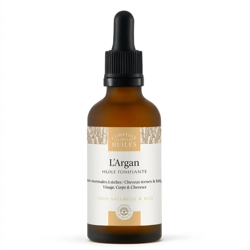 Huile d'Argan Bio - Tonifiante - 50ml - Comptoir des huiles