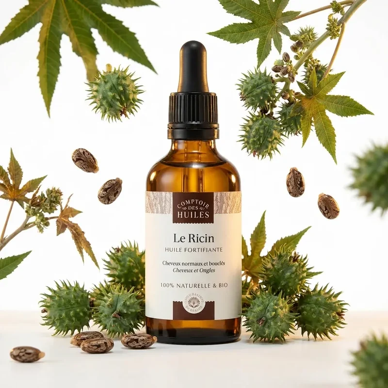 Huile de Ricin Bio - Fortifiante - 50ml - Comptoir des huiles