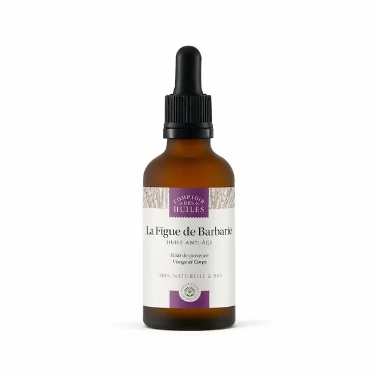 Huile de Pépins de Figue de Barbarie Bio - Anti-âge 30ml - Comptoir des huiles